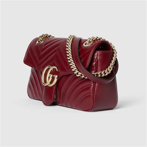 gucci marmont 2.0 genuine python shoulder bag in roccia rosso|GUCCI GG Marmont 2.0 quilted patent.